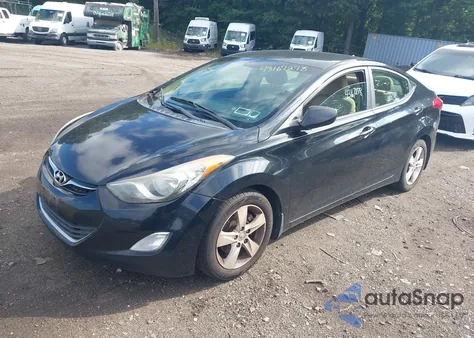 2012 Hyundai Elantra Gls z USA, uszkodzony, nr VIN 5NPDH4AE5CH131864